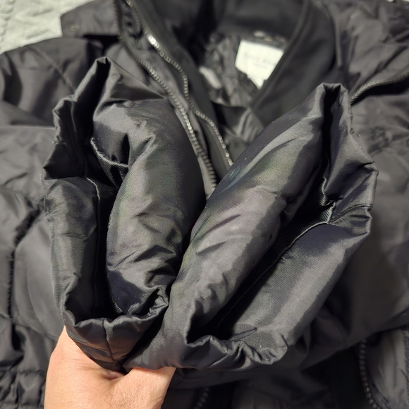 COLE HAAN SIGNATURE MEN'S Medium BLACK PUFFER JACKET COAT WITH REMOVABLE HOOD - Picture 11 of 14